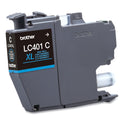 Brother LC401XLCS High-Yield Ink, 500 Page-Yield, Cyan