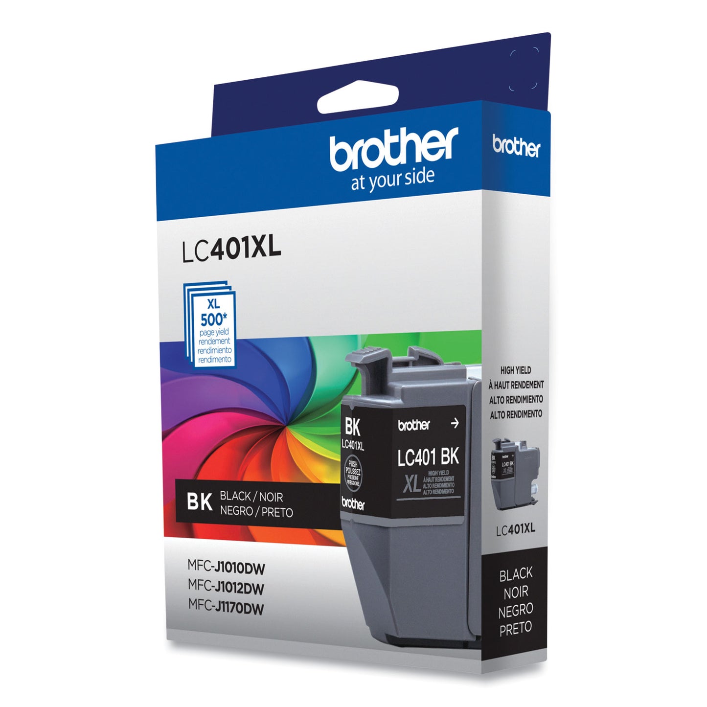 Brother LC401XLBKS High-Yield Ink, 500 Page-Yield, Black