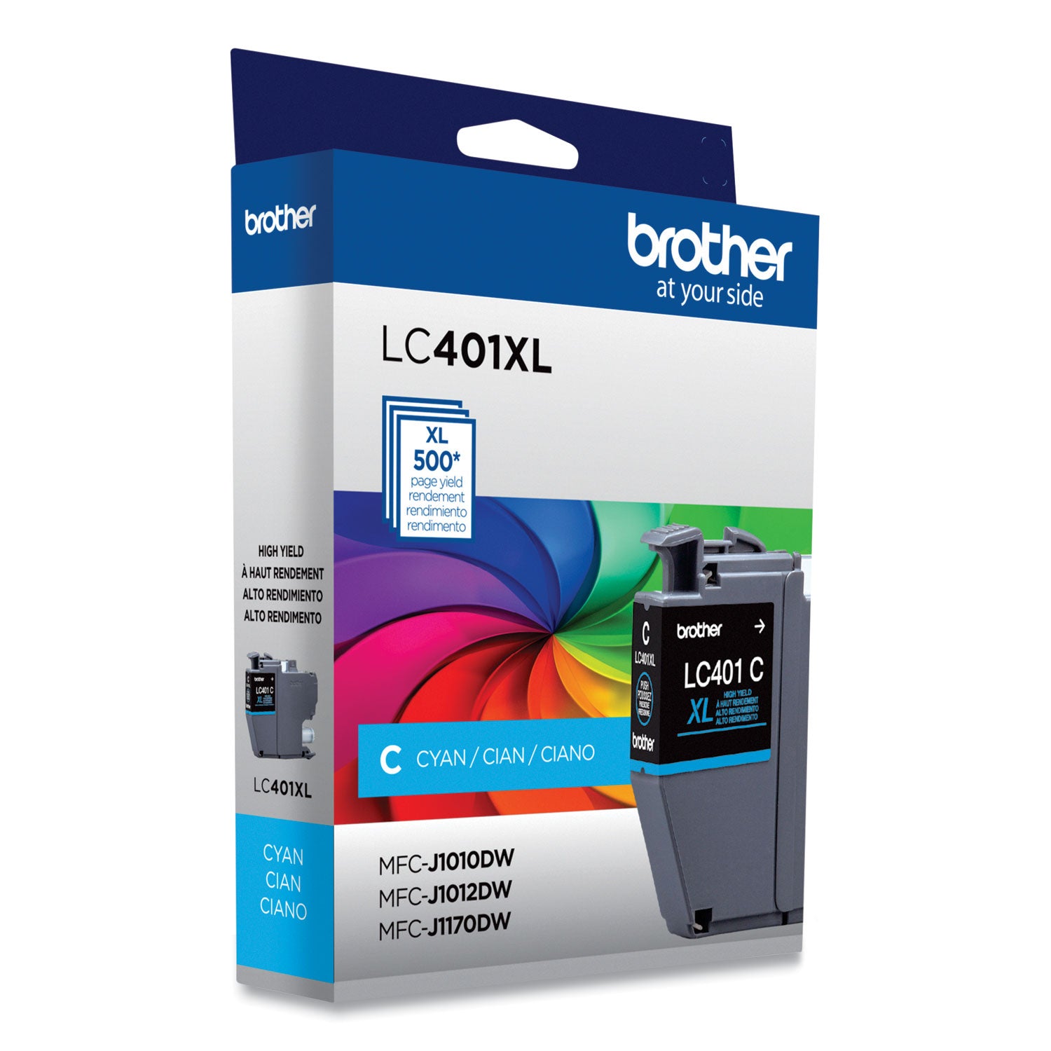 Brother LC401XLCS High-Yield Ink, 500 Page-Yield, Cyan