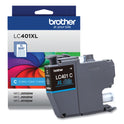 Brother LC401XLCS High-Yield Ink, 500 Page-Yield, Cyan