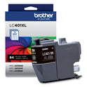 Brother LC401XLBKS High-Yield Ink, 500 Page-Yield, Black