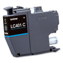 Brother LC401CS Ink, 200-Page-Yield, Cyan