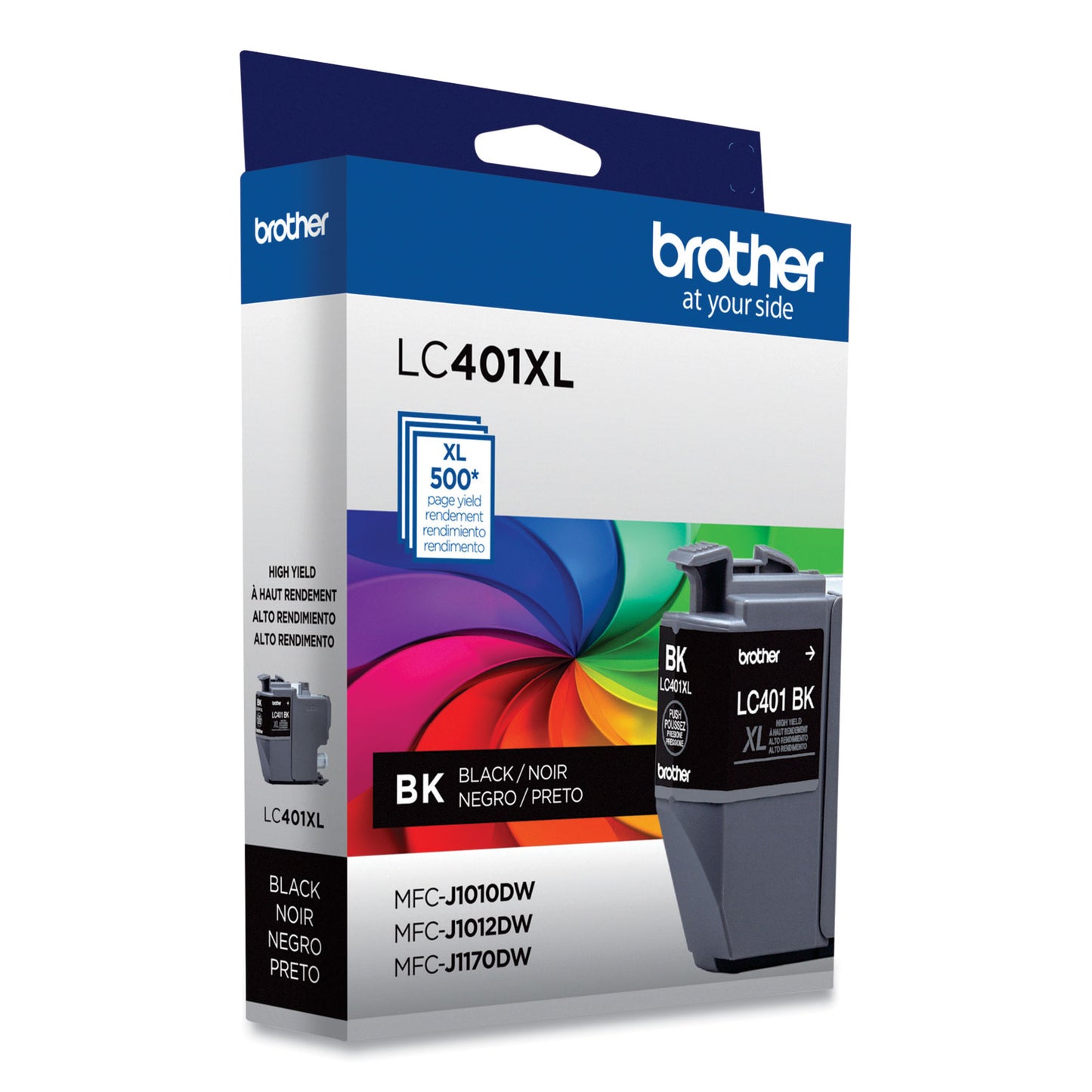 Brother LC401XLBKS High-Yield Ink, 500 Page-Yield, Black