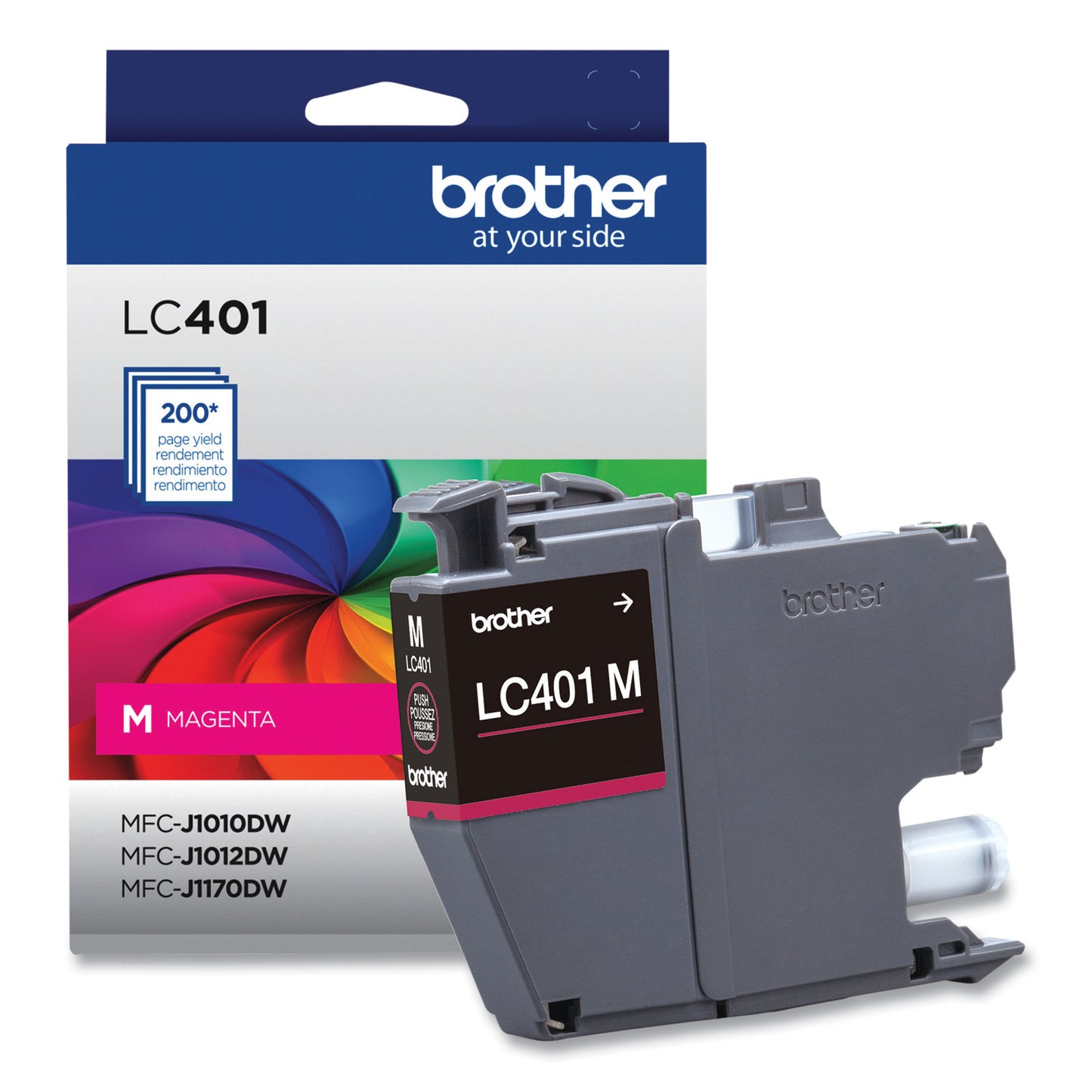 Brother LC401MS Ink, 200 Page-Yield, Magenta