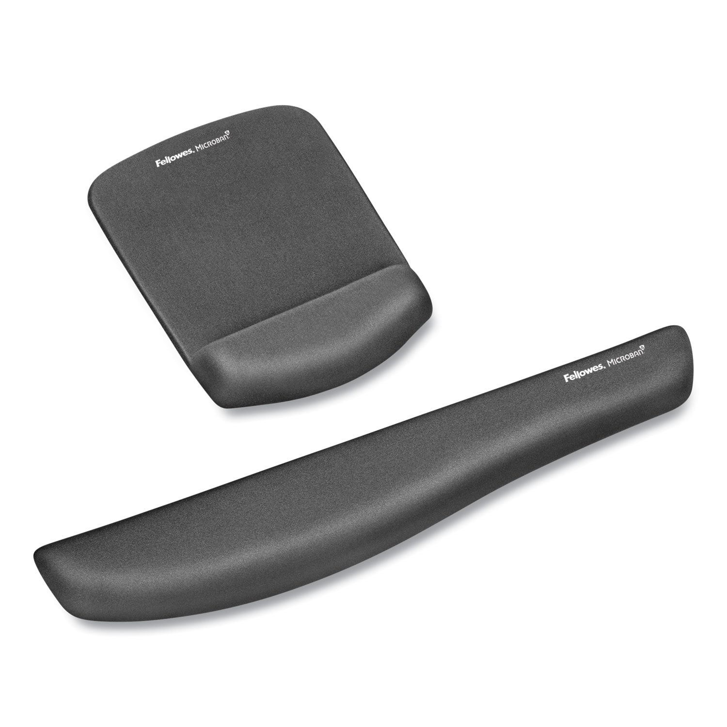 Fellowes PlushTouch Mouse Pad with Wrist Rest, 7.25 x 9.37, Graphite (9252201)