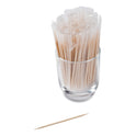 AmerCareRoyal Cello-Wrapped Round Wood Toothpicks, 2.5", Natural, 1,000/Box, 15 Boxes/Carton (RIW15)