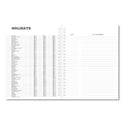 Universal Monthly Planner, 11 x 8, Black Cover, 14-Month: Dec 2024 to Jan 2026 (71001)