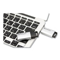 Verbatim Store 'n' Go Secure Pro USB Flash Drive with AES 256 Encryption, 128 GB, Silver (70057)