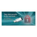 Verbatim Store 'n' Go Secure Pro USB Flash Drive with AES 256 Encryption, 128 GB, Silver (70057)