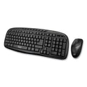 WKB1330CB Wireless Desktop Keyboard and Mouse Combo, 2.4 GHz Frequency/30 ft Wireless Range, Black