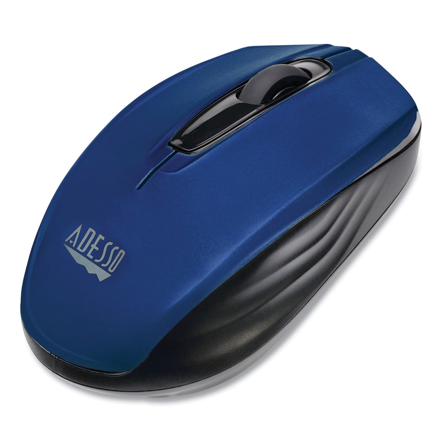 Adesso iMouse S50 Wireless Mini Mouse, 2.4 GHz Frequency/33 ft Wireless Range, Left/Right Hand Use, Blue (IMOUSES50L)