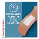 BAND-AID Flexible Fabric Adhesive Tough Strip Bandages, 1 x 4, 20/Box (4408)