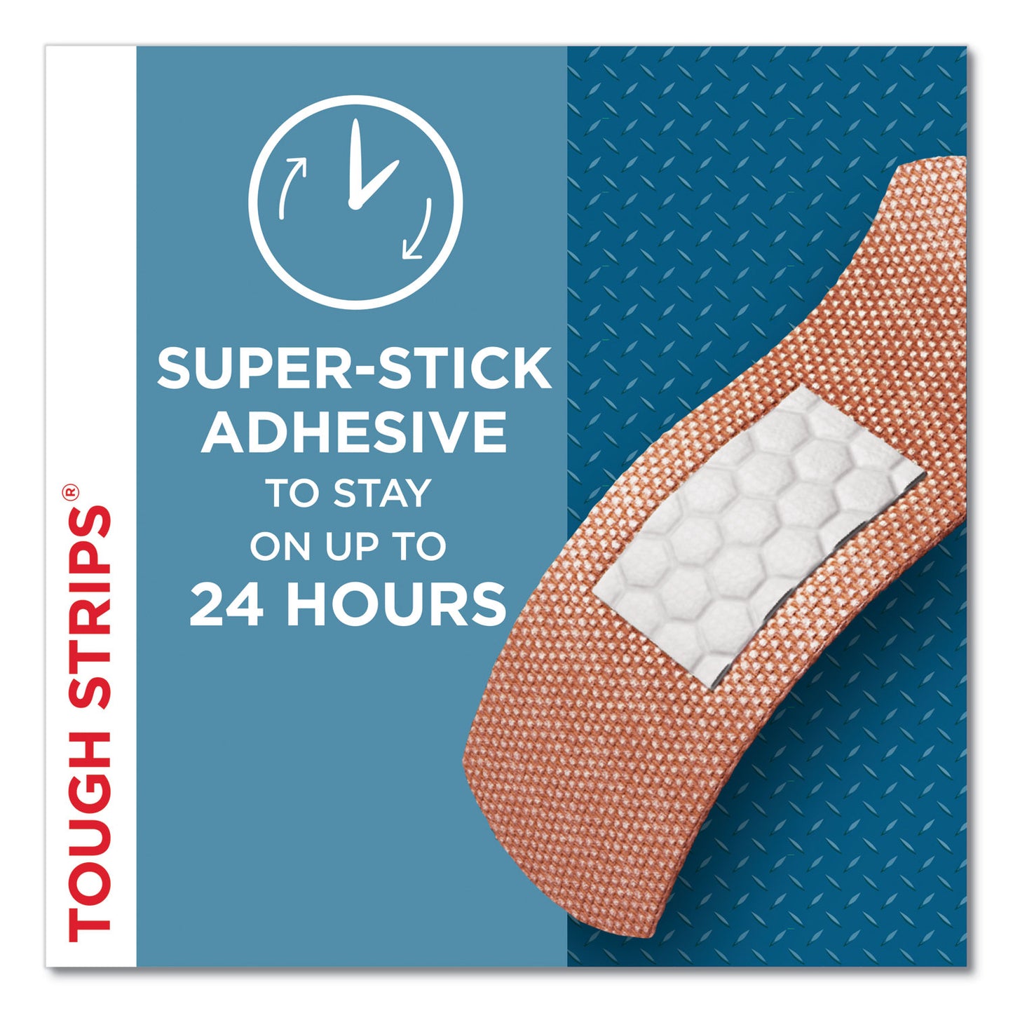 BAND-AID Flexible Fabric Adhesive Tough Strip Bandages, 1 x 4, 20/Box (4408)