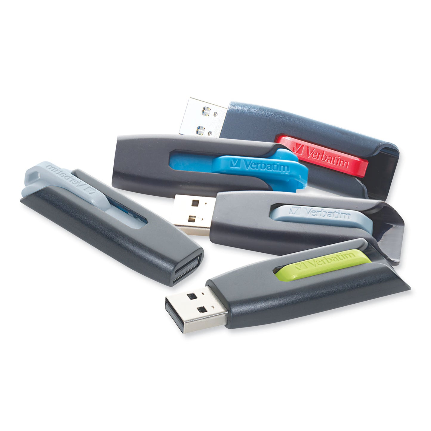 Verbatim Store 'n' Go V3 USB 3.0 Drive, 128 GB, Black/Gray (49189)