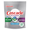 Cascade ActionPacs, Fresh Scent, 11.7 oz Bag, 21/Pack, 5 Packs/Carton (08275CT)