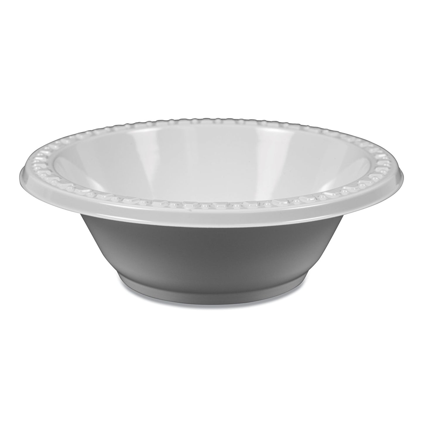 Tablemate Plastic Dinnerware, Bowl, 5 oz, White, 125/Pack (5244WH)