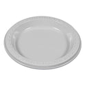 Plastic Dinnerware, Plates, 6" dia, White, 125/Pack