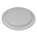 Plastic Dinnerware, Plates, 6" dia, White, 125/Pack