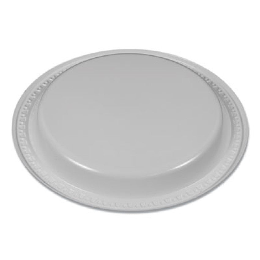 Plastic Dinnerware, Plates, 6" dia, White, 125/Pack
