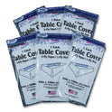 Tablemate Table Set Poly Tissue Table Cover, 54" x 108", White, 6/Pack (PT549WH)