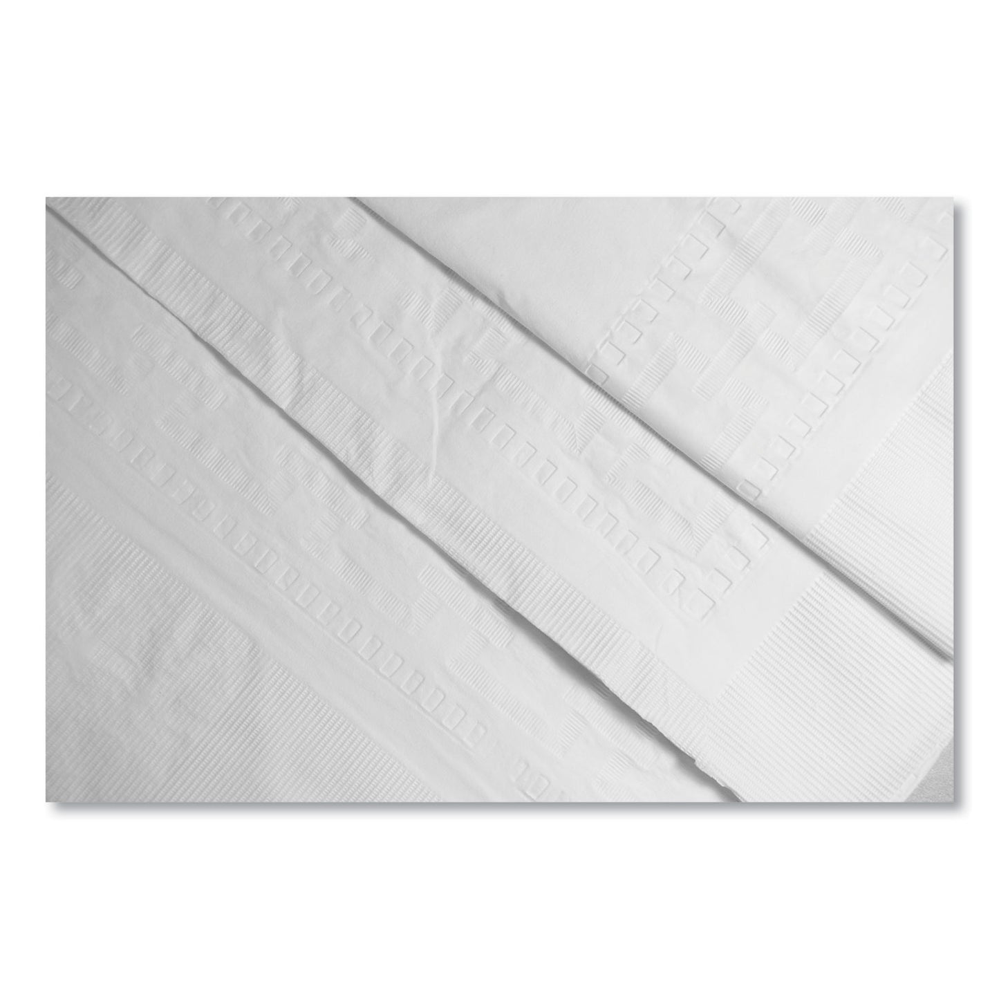 Tablemate Table Set Poly Tissue Table Cover, 54" x 108", White, 6/Pack (PT549WH)