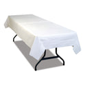 Tablemate Table Set Poly Tissue Table Cover, 54" x 108", White, 6/Pack (PT549WH)