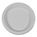 Tablemate Plastic Dinnerware, Plates, 10.25" dia, White, 125/Pack (TM10644WH)