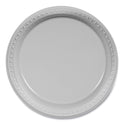 Tablemate Plastic Dinnerware, Plates, 10.25" dia, White, 125/Pack (TM10644WH)