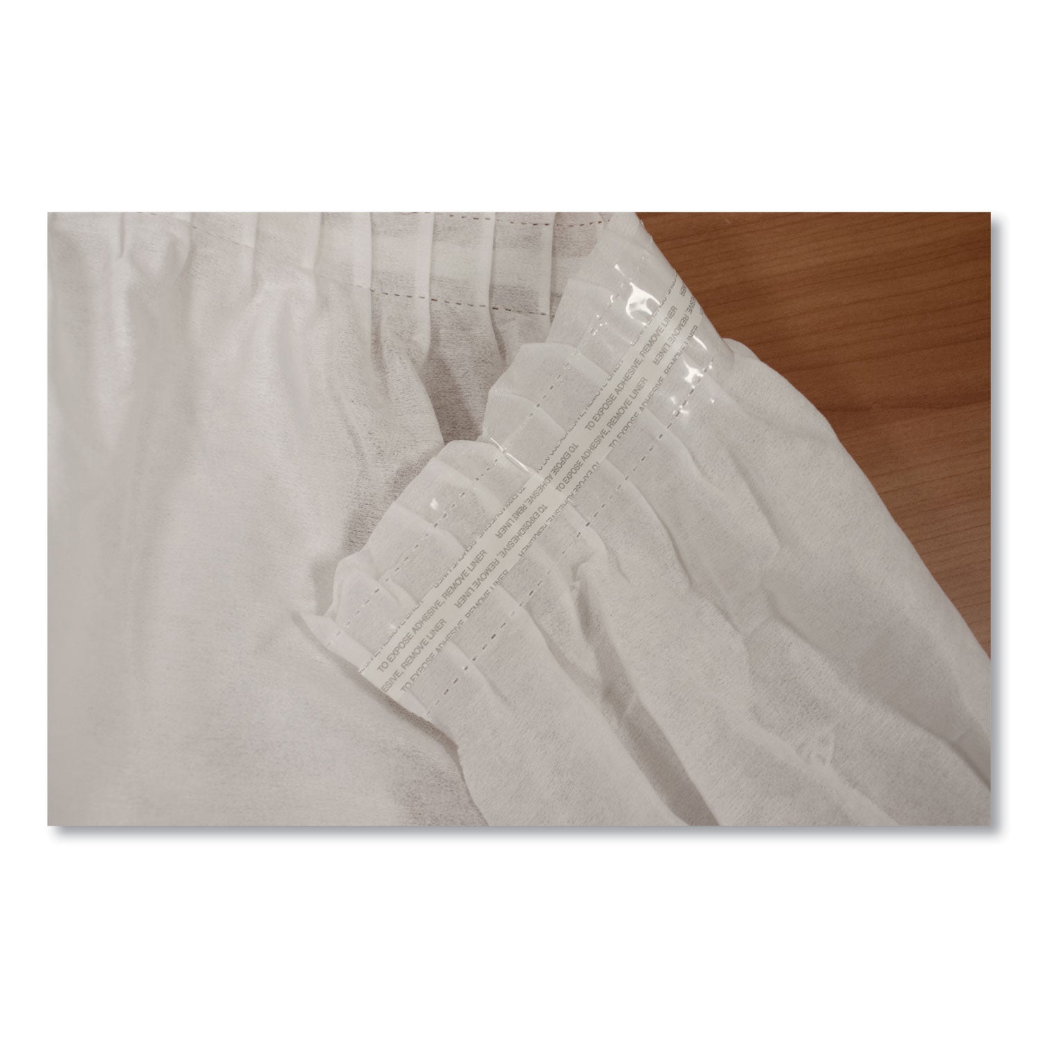 Tablemate Table Set Linen-Like Table Skirting, Polyester, 29" x 14 ft, White (LS2914WH)