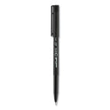 uni-ball ONYX Roller Ball Pen, Stick, Extra-Fine 0.5 mm, Black Ink, Black Barrel, Dozen (60040)