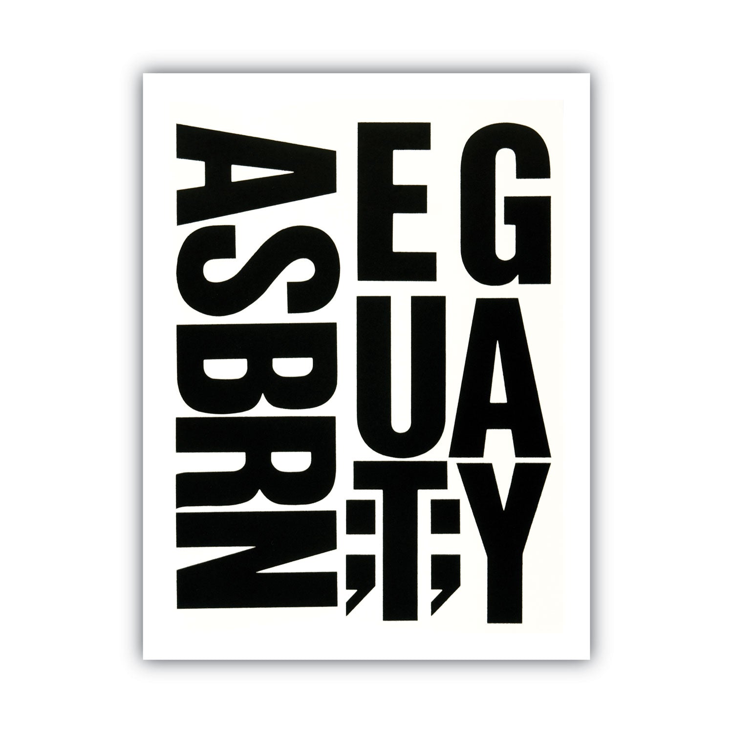 Chartpak Press-On Vinyl Uppercase Letters, Self Adhesive, Black, 4"h, 58/Pack (01175)