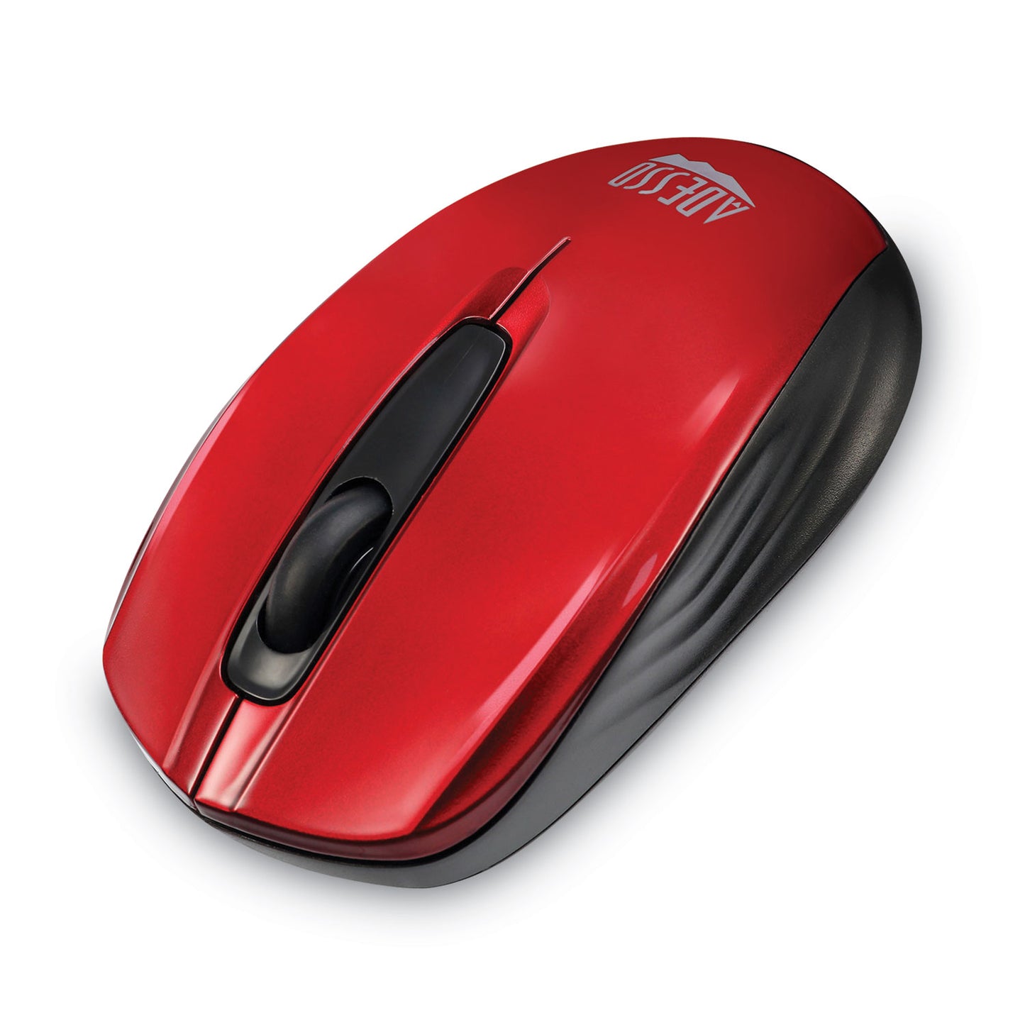 Adesso iMouse S50 Wireless Mini Mouse, 2.4 GHz Frequency/33 ft Wireless Range, Left/Right Hand Use, Red (IMOUSES50R)