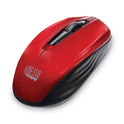 Adesso iMouse S50 Wireless Mini Mouse, 2.4 GHz Frequency/33 ft Wireless Range, Left/Right Hand Use, Red (IMOUSES50R)