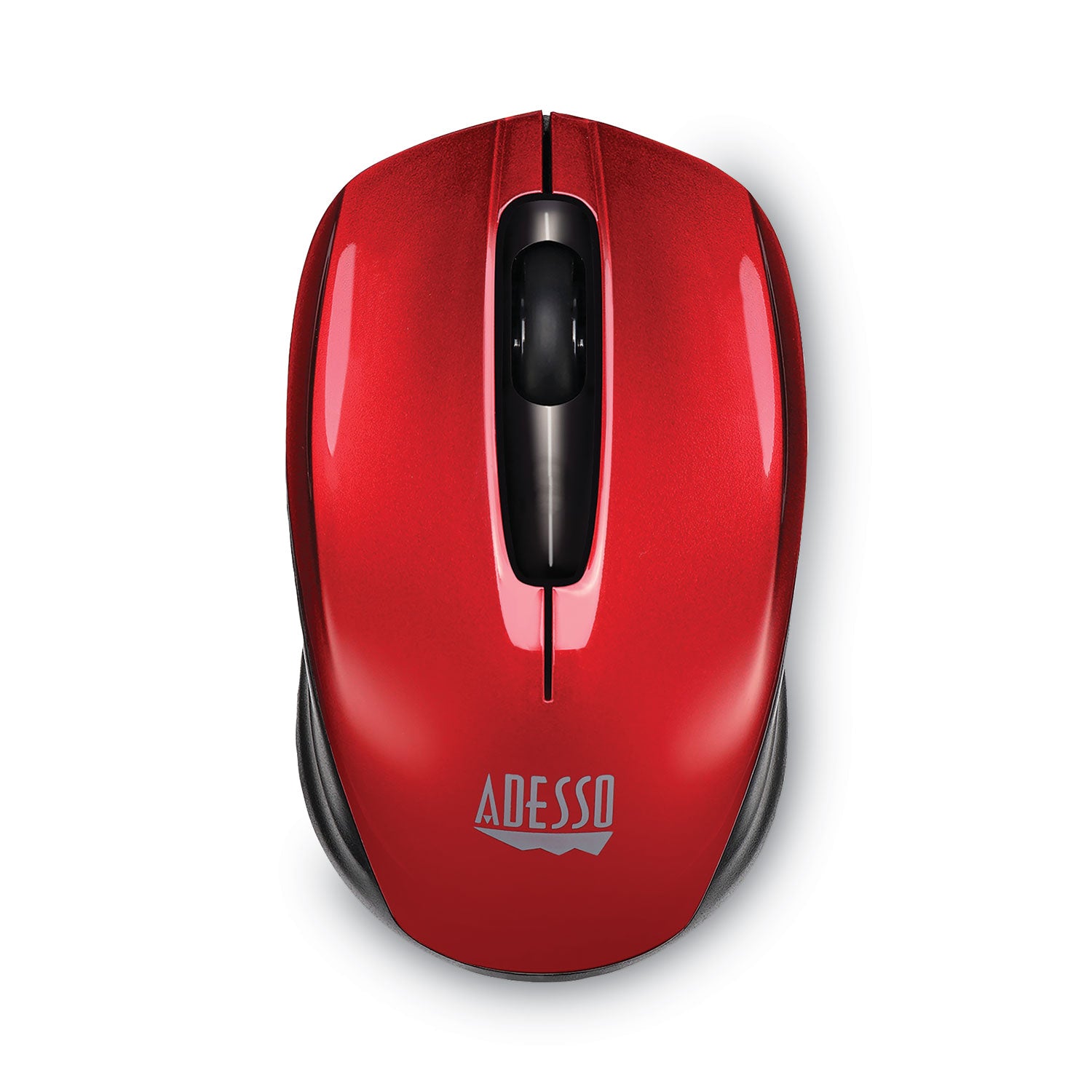 Adesso iMouse S50 Wireless Mini Mouse, 2.4 GHz Frequency/33 ft Wireless Range, Left/Right Hand Use, Red (IMOUSES50R)