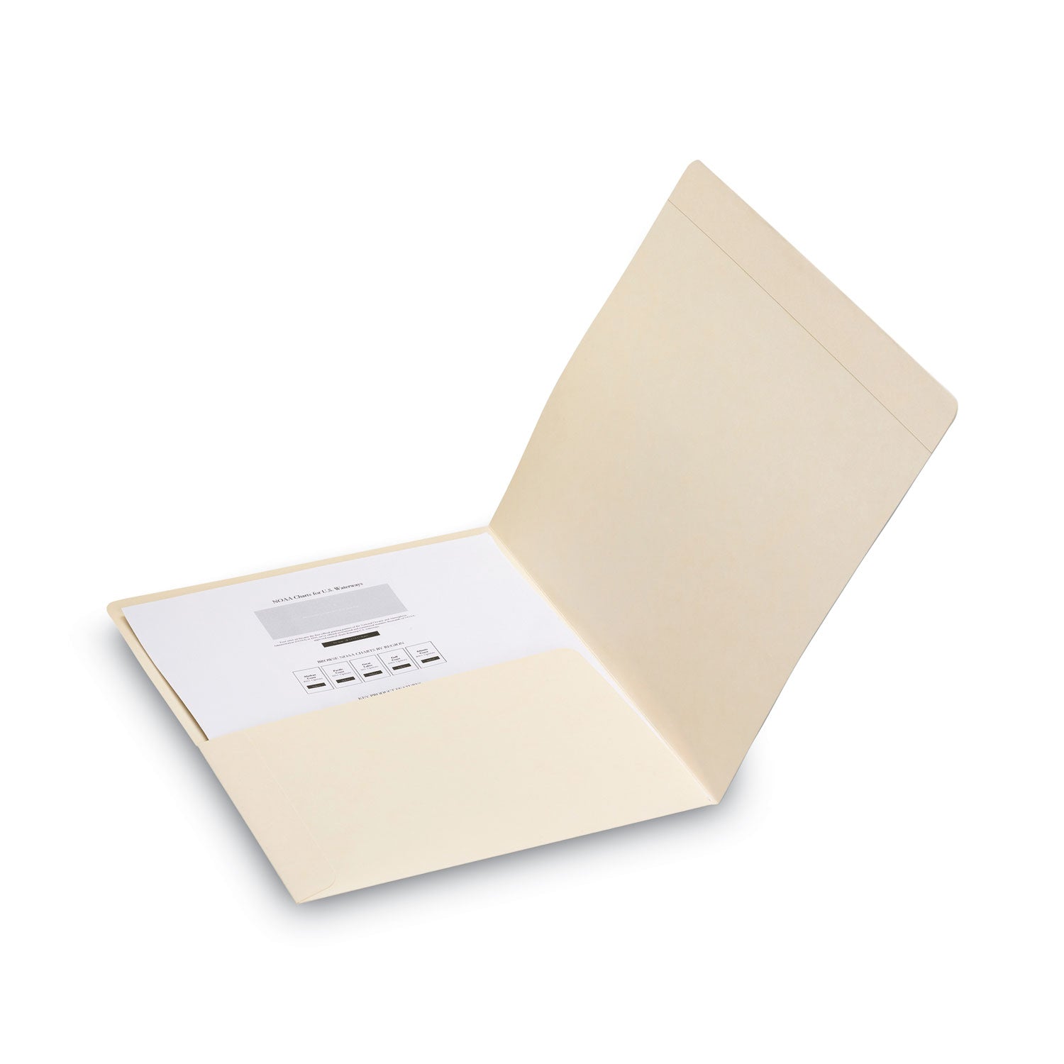 Smead Top Tab File Folders with Inside Pocket, Straight Tabs, Letter Size, Manila, 50/Box (10315)