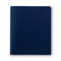 Smead Two-Pocket Folder, Textured Paper, 100-Sheet Capacity, 11 x 8.5, Dark Blue, 25/Box (87854)