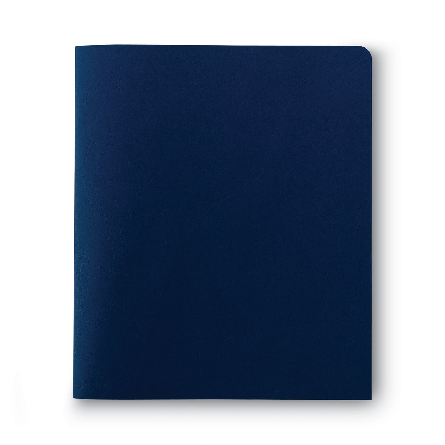 Smead Two-Pocket Folder, Textured Paper, 100-Sheet Capacity, 11 x 8.5, Dark Blue, 25/Box (87854)