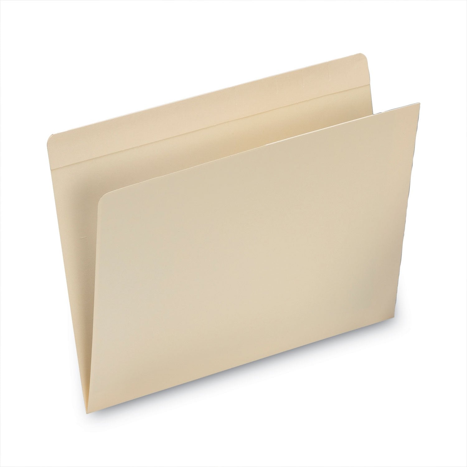 Smead Top Tab File Folders with Inside Pocket, Straight Tabs, Letter Size, Manila, 50/Box (10315)