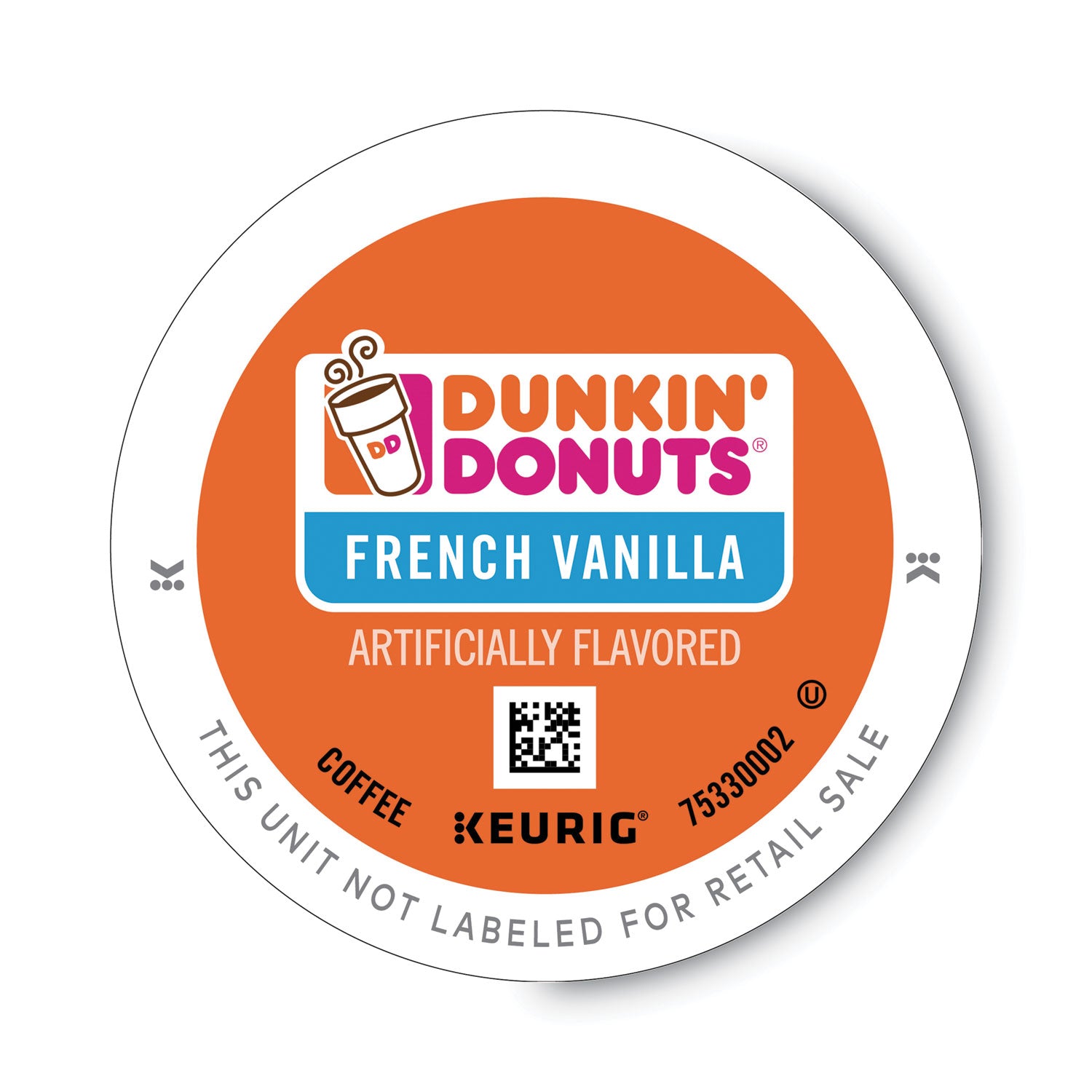 Dunkin Donuts K-Cup Pods, French Vanilla, 22/Box (0847)