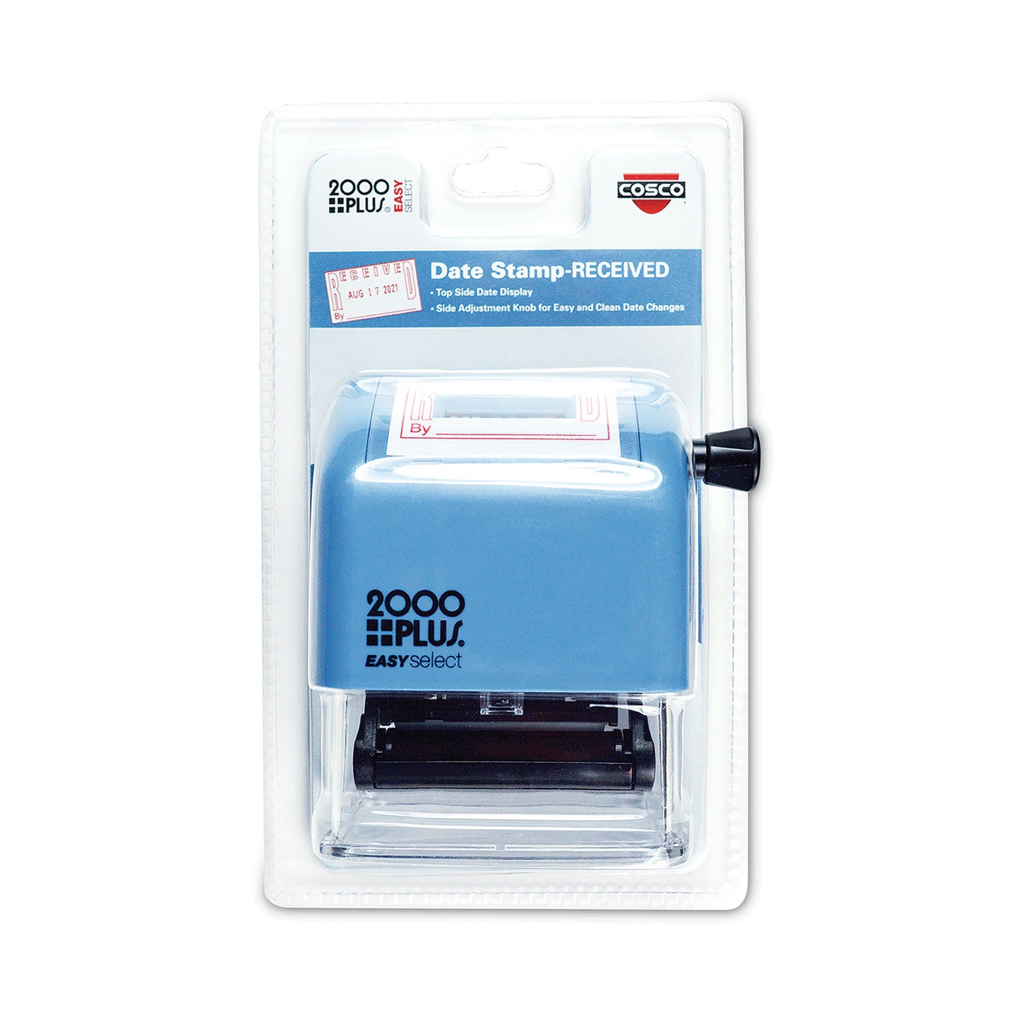 2000 PLUS ES Dater, RECEIVED + Date, 1 x 1.81, Red (011092)