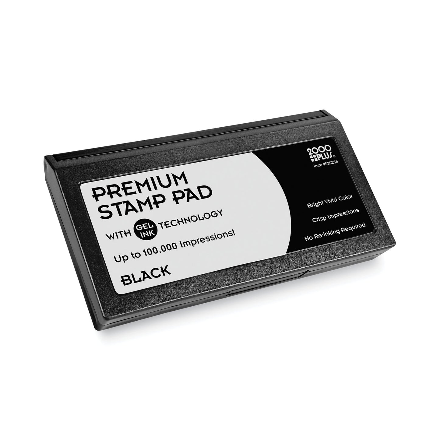 COSCO Microgel Stamp Pad for 2000 PLUS, 6.17" x 3.13", Black (030256)