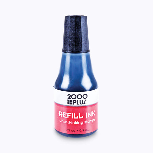 2000 PLUS Self-Inking Refill Ink, 0.9 oz. Bottle, Black (032962)