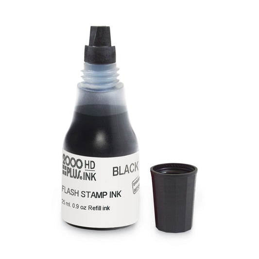 2000 PLUS Pre-Ink High Definition Refill Ink, 0.9 oz. Bottle, Black (033957)