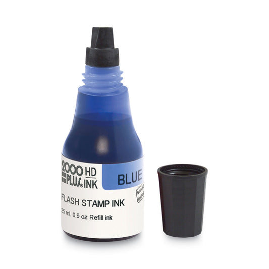 2000 PLUS Pre-Ink High Definition Refill Ink, Blue, 0.9 oz Bottle, Blue (033959)