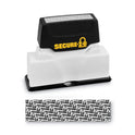COSCO Secure-I-D Security Stamp, Obscures Area 2.5 x 0.31, Black (034590)