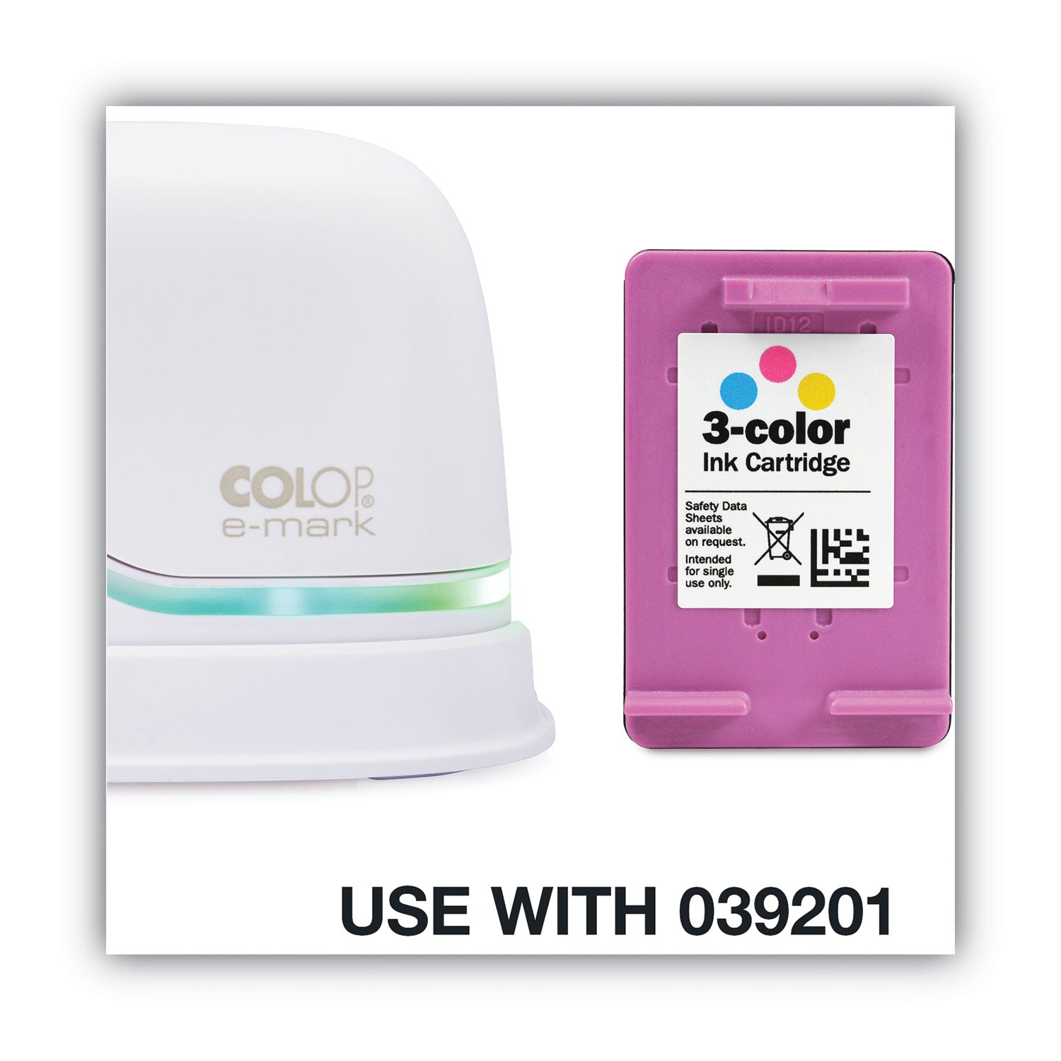 Consolidated Stamp Digital Marking Device Replacement Ink, Cyan/Magenta/Yellow (039203)