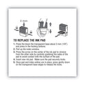 Replacement Ink Pad for 2000PLUS 1SI20PGL, 1.63" x 0.25", Black (065465)