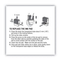 Replacement Ink Pad for 2000PLUS 1SI40PGL and 1SI40P, 2.38" x 0.25", Black (065471)