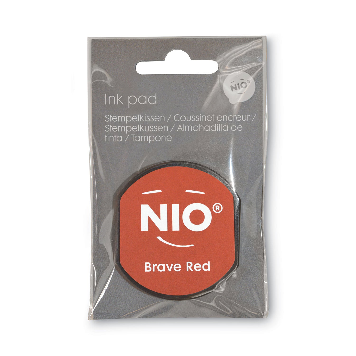 Consolidated Stamp Ink Pad for NIO Stamp with Voucher, 2.75" x 2.75", Brave Red (071513)