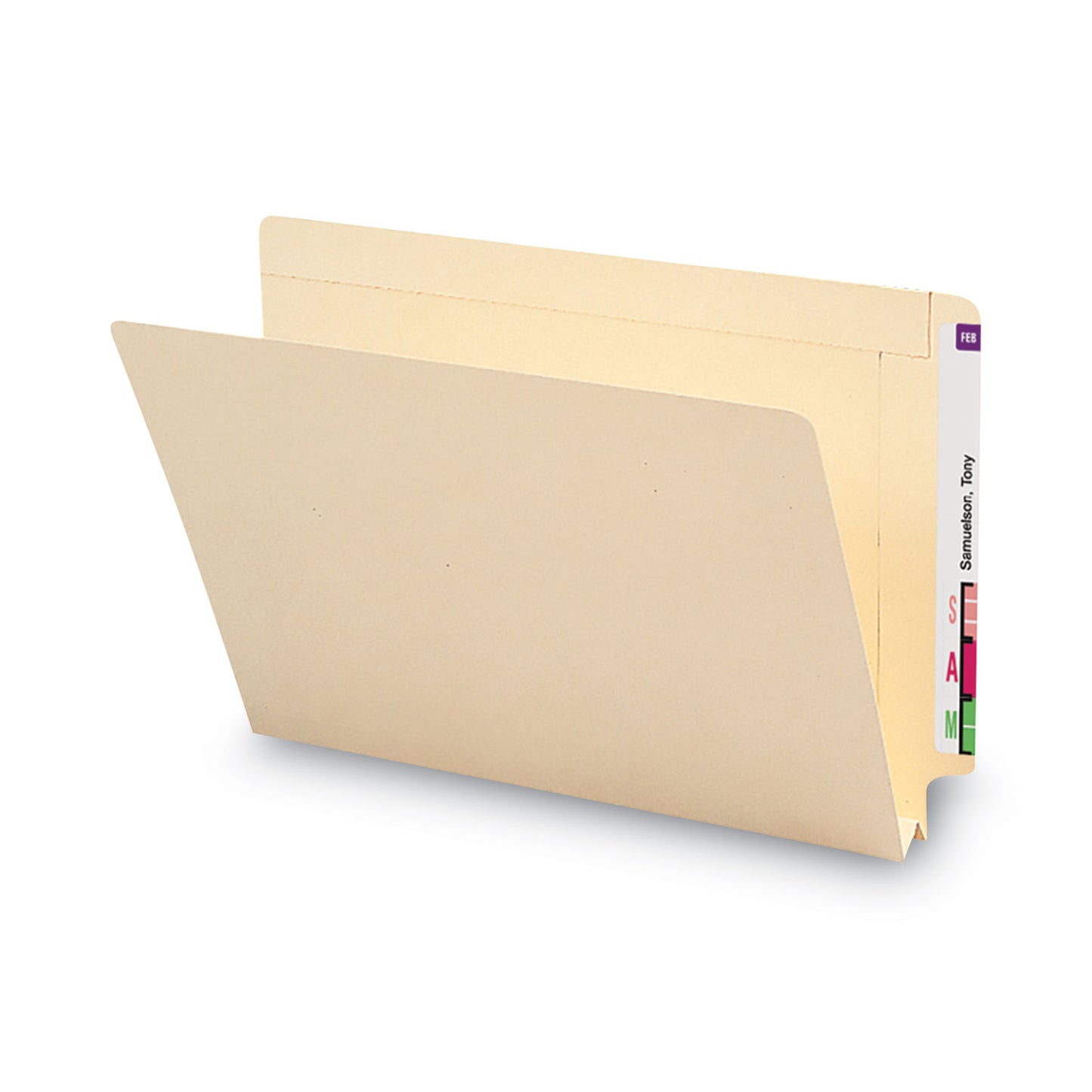 Smead Heavyweight Manila End Tab Expansion Folders, Straight Tabs, Legal Size, 1.5" Expansion, Manila, 50/Box (27275)